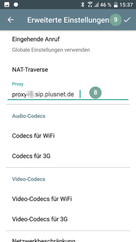 Groundwire für Android - Schritt 3