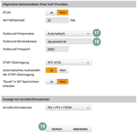 Netzwerkeinstellungen des Gigaset Maxwell 3