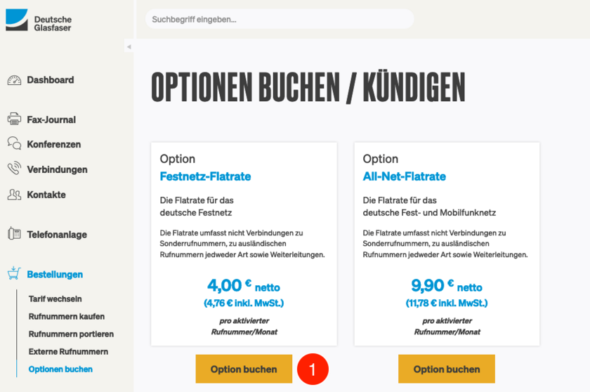 Buchbare Optionen