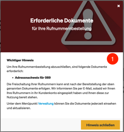 Erforderliche Dokumente