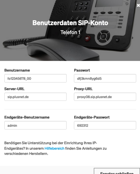 snom D335: Benutzerdaten im SIP-Konto